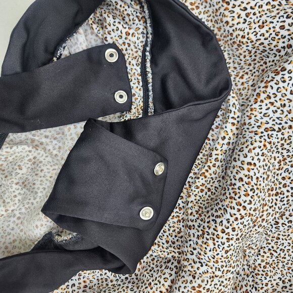 AFRM Womens‎ Leopard Print Bodysuit M Rayon & Polyester Blend - Picture 8 of 10